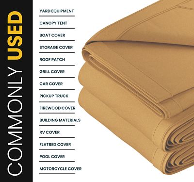 Image showing  Water and UV Resistant Canvas Tarp, PT-305-30X30