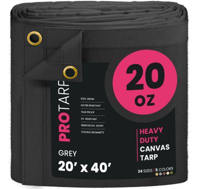 Protarp Water and UV Resistant Canvas Tarp, PT-401-20X40