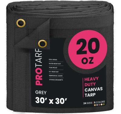 Protarp Water and UV Resistant Canvas Tarp, PT-401-30X30