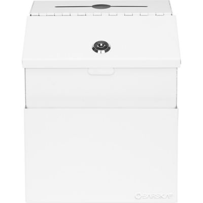 Image showing  Suggestion and Ballot Drop Box with Paper Holder and Key Lock