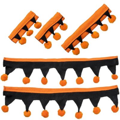 Image showing  5 pc. Set Halloween Bridle & Rein Covers