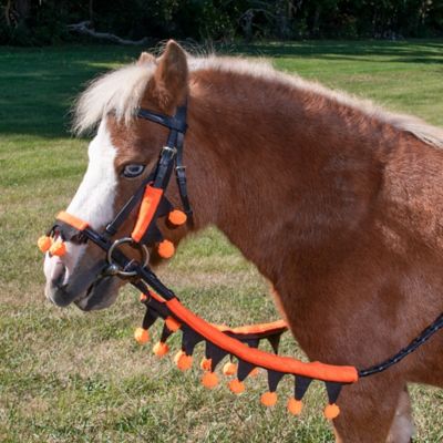 Image showing  5 pc. Set Halloween Bridle & Rein Covers