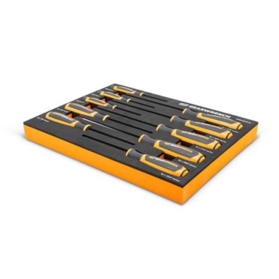 Image showing  10 pc. Torx Dual Material Screwdriver Set in Foam Storage Tray