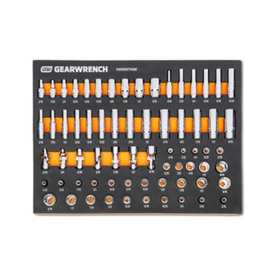 GearWrench 68 pc. 1/4 in. Dr Master SAE Socket Set in Foam Storage Tray