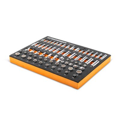 Image showing 5 th GEARWRENCH 68 pc. 1/4 in. Dr Master SAE Socket Set in Foam Storage Tray