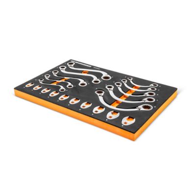 Image showing  20 pc. Specialty Ratcheting Metric Wrench Set in Foam Storage Tray