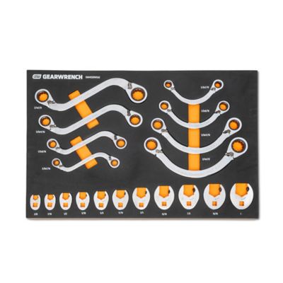 GearWrench 19 pc. Specialty Ratcheting SAE Wrench Set in Foam Storage Tray