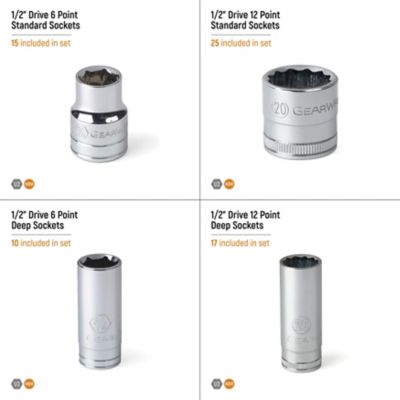 Image showing  67 pc. 1/2 in. Drive Master Metric Socket Set in Foam Storage Tray