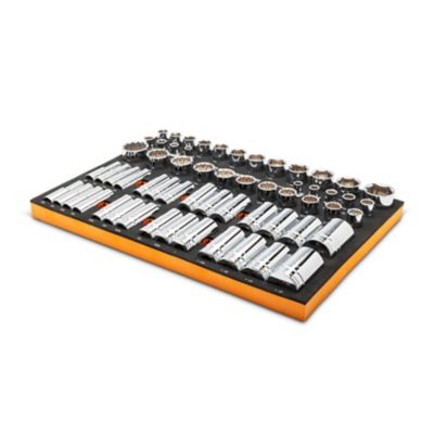 Image showing 5 th GEARWRENCH 60 pc. 1/2 in. Drive Master SAE Socket Set in Foam Storage Tray