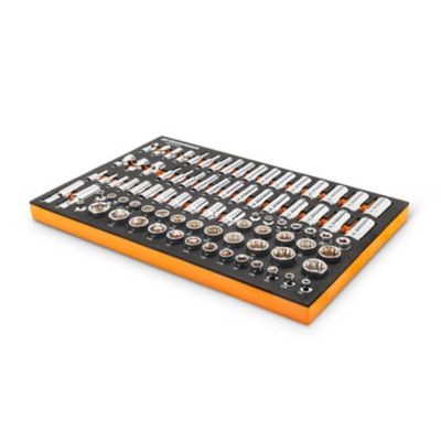 Image showing  85 pc. 3/8 in. Drive Master SAE Socket Set in Foam Storage Tray