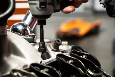 Image showing 7 th GEARWRENCH 63 pc. 1/4 in., 3/8 in., 1/2 in. Drive 6 Point SAE Impact Socket Set in Foam Storage Tray