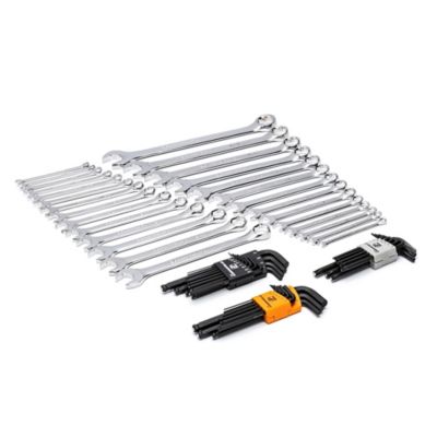 Image showing  59 pc. 6 Point Combination Wrench and Hex Key Set in Foam Storage Tray
