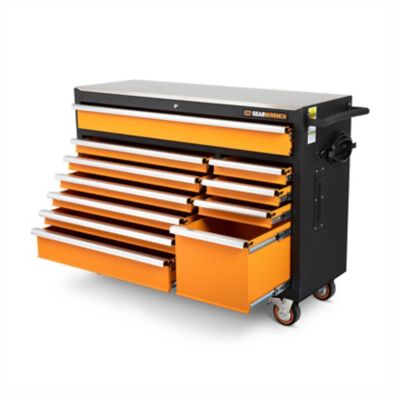 Image showing  52 in. 11 Drawer GSX Series Rolling Tool Cabinet with Stainless Steel Worktop