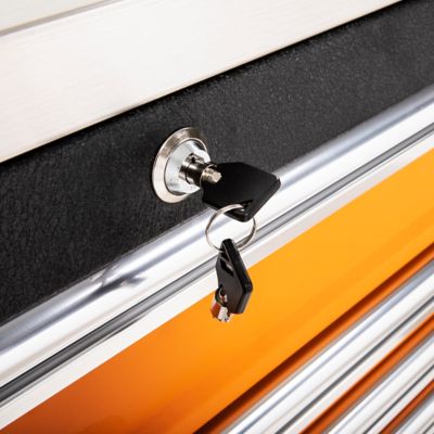 Image showing 6 th GEARWRENCH 72 in. 18 Drawer Rolling Tool Cabinet with Stainless Steel Worktop and Chrome Drawer Pull