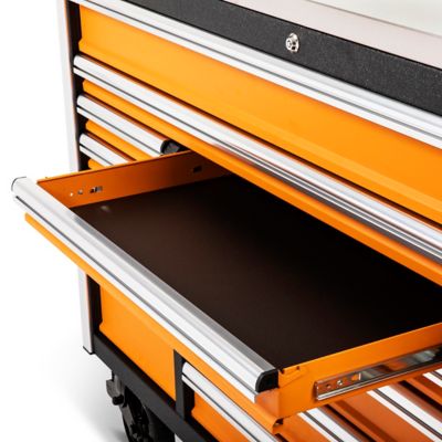 Image showing 7 th GEARWRENCH 72 in. 18 Drawer Rolling Tool Cabinet with Stainless Steel Worktop and Chrome Drawer Pull