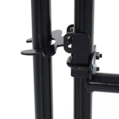 Image showing  6 ft. H x 4 ft. W Black Welded Wire Gate, Gate in Gate