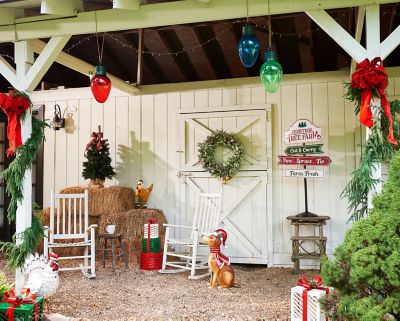 Image showing  2 ft. Pre-Lit Green Artificial Christmas Tree, Warm White LED Lights