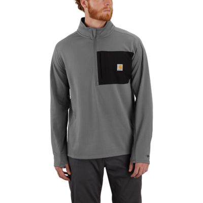 Carhartt Men's Force Relaxed Fit Mock Neck Half-Zip T-Shirt