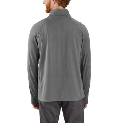 Image showing 1 th Carhartt Men's Force Relaxed Fit Mock Neck Half-Zip T-Shirt