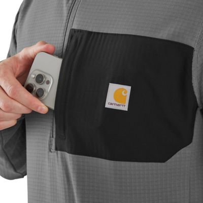 Image showing  Men's Force Relaxed Fit Mock Neck Half-Zip T-Shirt