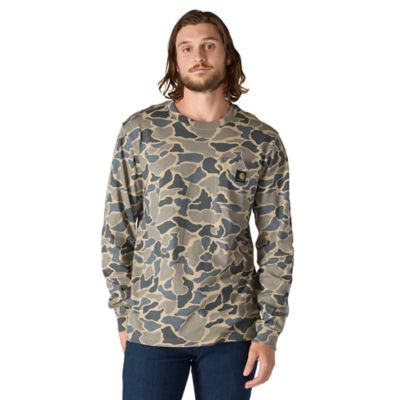 Image showing 1 th Carhartt Men's Relaxed Fit Heavyweight Long-Sleeve Pocket Camo Logo Graphic T-Shirt