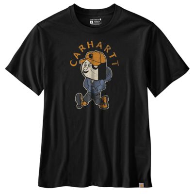 Image showing 0 th Carhartt Men's Relaxed Fit Lightweight Active Jac Graphic Crew Neck Short-Sleeve T-Shirt