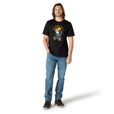 Image showing 3 th Carhartt Men's Relaxed Fit Lightweight Active Jac Graphic Crew Neck Short-Sleeve T-Shirt