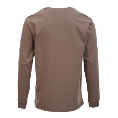 Image showing  Men's Loose Fit Heavyweight Crew Neck Long-Sleeve Logo Graphic T-Shirt