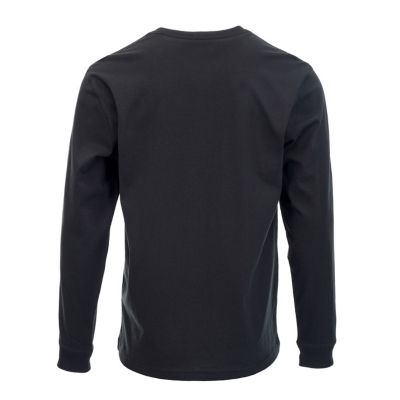 Image showing  Men's Loose Fit Heavyweight Crew Neck Long-Sleeve Logo Graphic T-Shirt