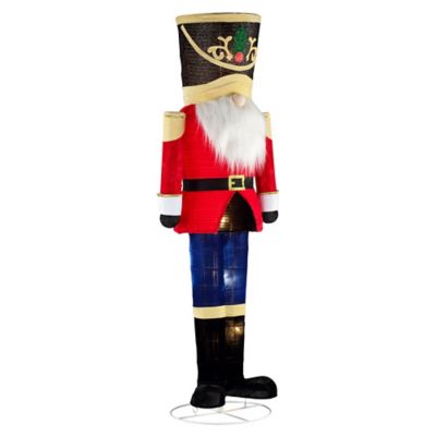 Image showing  66 in. Indoor/Outdoor UL LED Pop-Up Nutcracker Christmas Decoration