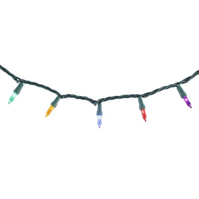 Image showing  20.2 ft. 100-Light Indoor/Outdoor UL LED Mini Christmas String Lights, Multicolor
