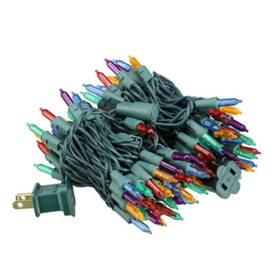 Image showing  20.2 ft. 100-Light Indoor/Outdoor UL LED Mini Christmas String Lights, Multicolor