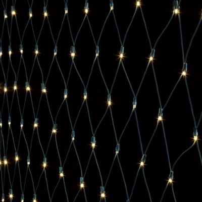 Image showing  6 ft. x 4 ft. 120-Light Indoor/Outdoor UL LED Christmas Net Lights, Warm White