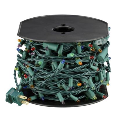 Image showing  61 ft. 300-Light Indoor/Outdoor UL LED Christmas Dome String Lights, Multicolor