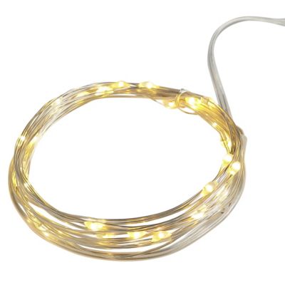 Image showing  9.6 ft. 30-Light Indoor B/O LED Wire Lights, Warm White