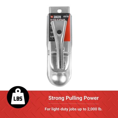 Image showing  1-7/8 in. Ball Straight Coupler with 2 in. Channel, 2,000 lb.