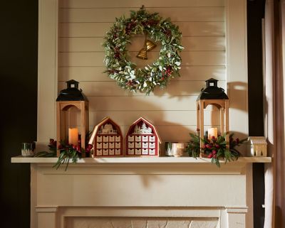 Image showing  12 in. Wooden Barn Advent Calendar