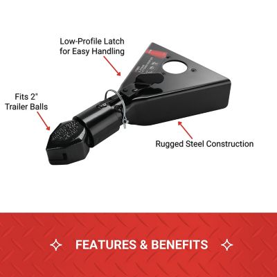 Image showing  2 in. Ball A-Frame Coupler, 7,000 lb.
