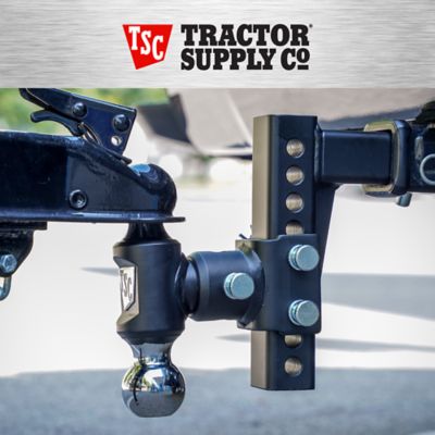 Image showing  2 in. Adjustable Dual-Ball Hitch Mount with 2 in. and 2-5/16 in. Balls, 6 in. Drop, 10,000 lb. Capacity