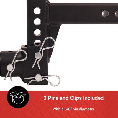 Image showing 7 th Tractor Supply 2 in. Adjustable Tri-Ball Hitch Mount, 1-7/8 in., 2 in. & 2-5/16 in. Balls, 4 in. Drop, 10K lb. Capacity, 2298304