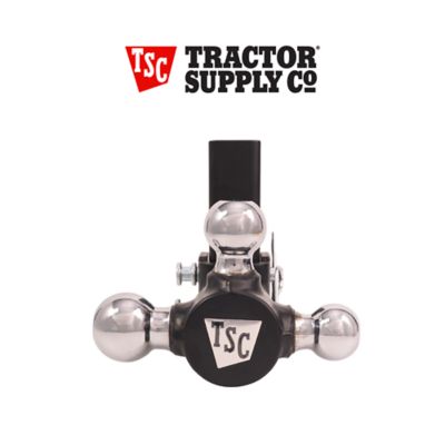 Image showing 8 th Tractor Supply 2 in. Adjustable Tri-Ball Hitch Mount, 1-7/8 in., 2 in. & 2-5/16 in. Balls, 4 in. Drop, 10K lb. Capacity, 2298304