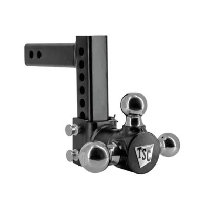 Tractor Supply 2 in. Adjustable Tri-Ball Hitch Mount with 1-7/8 in., 2 in. and 2-5/16 in. Balls, 6 in. Drop, 10,000 lb. Capacity