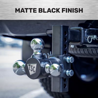 Image showing  2 in. Adjustable Tri-Ball Hitch Mount with 1-7/8 in., 2 in. and 2-5/16 in. Balls, 6 in. Drop, 10,000 lb. Capacity