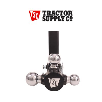 Image showing 9 th Tractor Supply 2 in. Adjustable Tri-Ball Hitch Mount with 1-7/8 in., 2 in. and 2-5/16 in. Balls, 6 in. Drop, 10,000 lb. Capacity