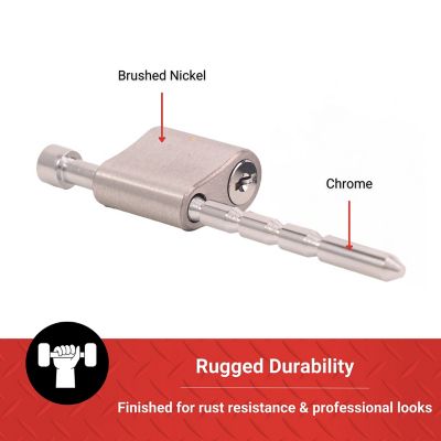 Image showing  Adjustable Coupler Lock, Burnished Nickel