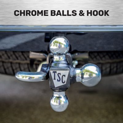 Image showing  2 in. Tri-Ball Hitch Mount with Tow Hook and 1-7/8 in., 2 in. and 2-5/16 in. Balls, 10,000 lb. Capacity