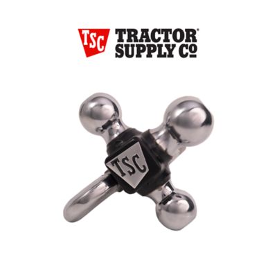 Image showing 7 th Tractor Supply 2 in. Tri-Ball Hitch Mount with Hook & 1-7/8 in., 2 in. & 2-5/16 in. Balls, 10,000 lb. Capacity