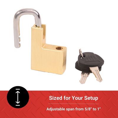 Image showing  Adjustable Coupler Lock, 5/8 in. to 1 in., Brass
