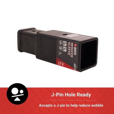 Image showing 5 th Tractor Supply Reducer Sleeve Receiver Adapter, Converts 3 in. to 2 in. , Matte Black