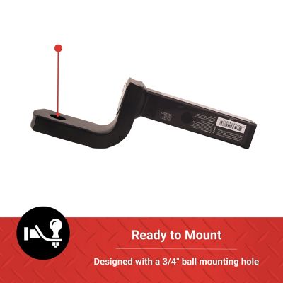 Image showing 5 th Tractor Supply 1-1/4 in. Ball Mount, 2-1/2 in. Drop, 3,500 lb. Capacity